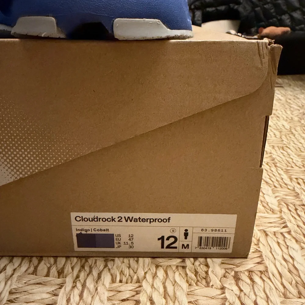On Running Cloudrock Waterproof 2 Men's Boots in Indigo/Cobalt